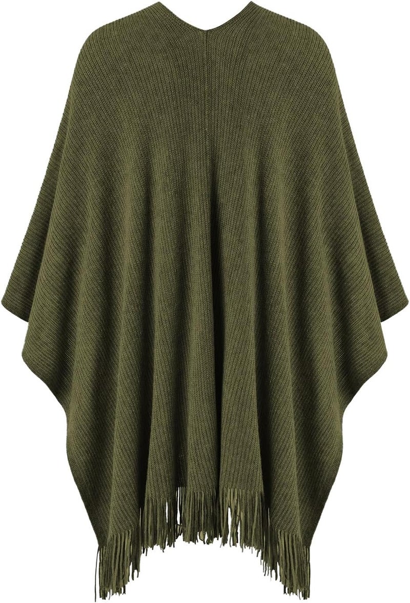 Ferand Shawl Wraps for Women, Cozy Lightweight Poncho Cape with Pockets, Warm for Fall Winter Travel - Image 2